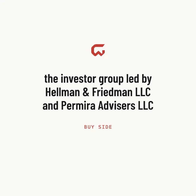 Buy side: the investor group led by Hellman & Friedman LLC and Permira Advisers LLC