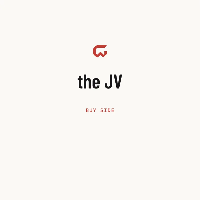 Buy side: the JV