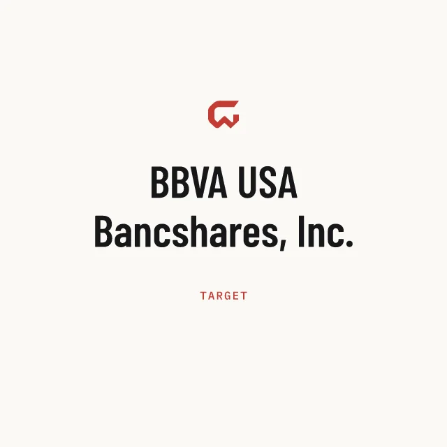 Target: BBVA USA Bancshares, Inc.