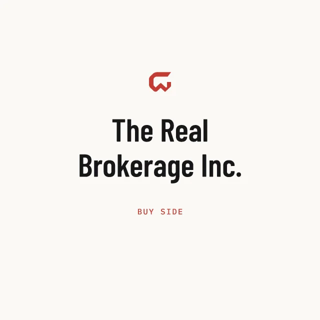 Buy side: The Real Brokerage Inc.