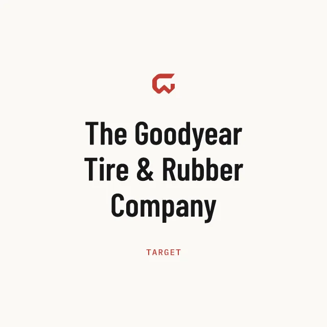 Target: The Goodyear Tire & Rubber Company