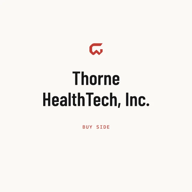 Buy side: Thorne HealthTech, Inc.
