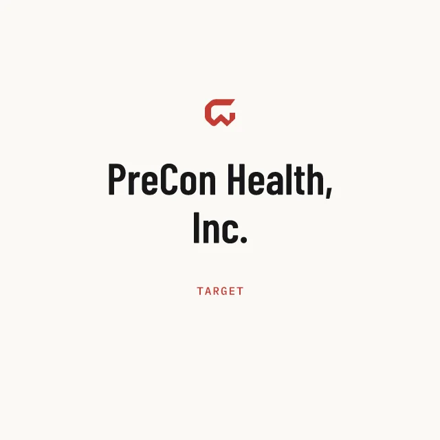 Target: PreCon Health, Inc.