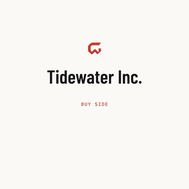 Buy side: Tidewater Inc.