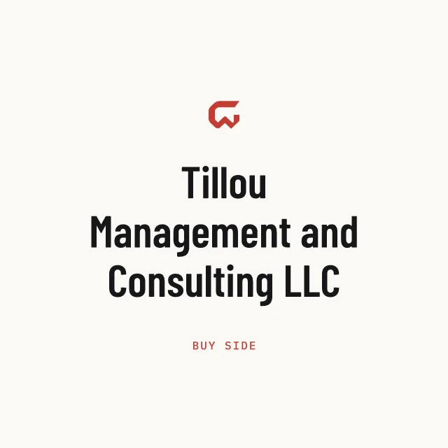 Buy side: Tillou Management and Consulting LLC
