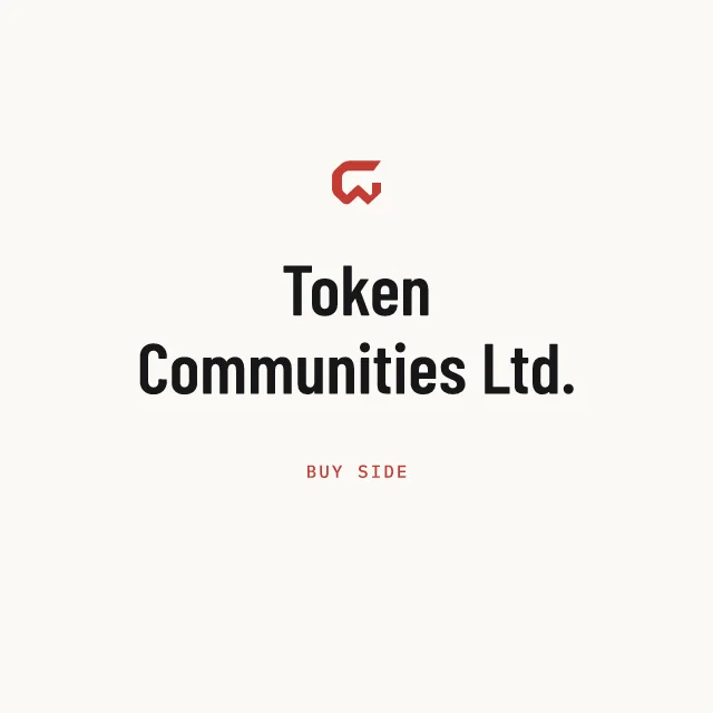 Buy side: Token Communities Ltd.