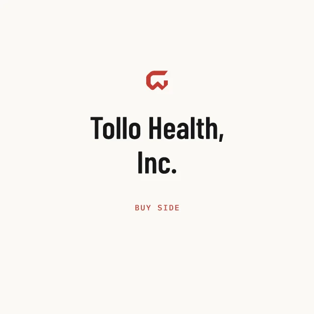 Buy side: Tollo Health, Inc.