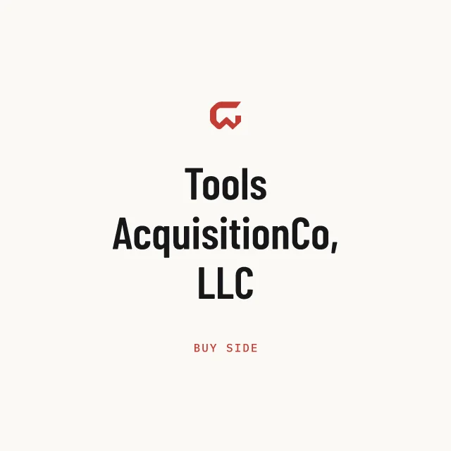 Buy side: Tools AcquisitionCo, LLC