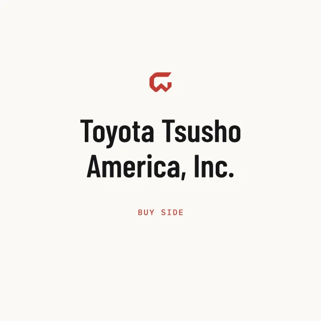 Buy side: Toyota Tsusho America, Inc.