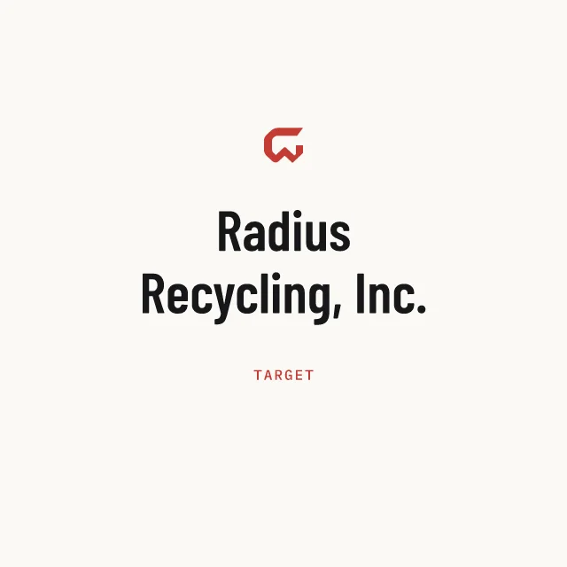 Target: Radius Recycling, Inc.