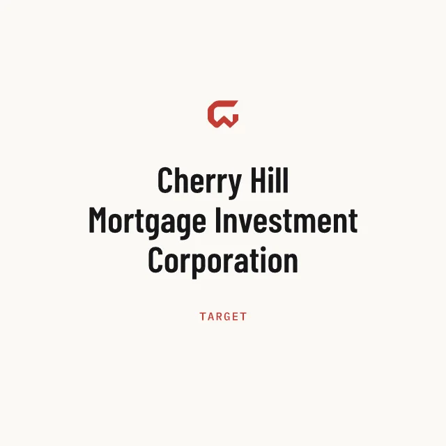 Target: Cherry Hill Mortgage Investment Corporation