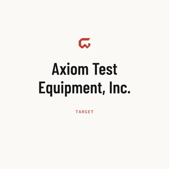 Target: Axiom Test Equipment, Inc.