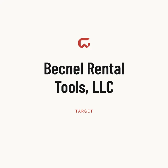 Target: Becnel Rental Tools, LLC