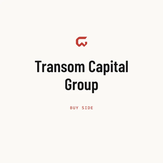 Buy side: Transom Capital Group