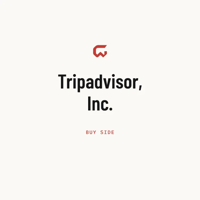Buy side: Tripadvisor, Inc.