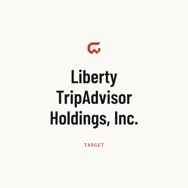 Target: Liberty TripAdvisor Holdings, Inc.
