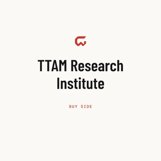 Buy side: TTAM Research Institute