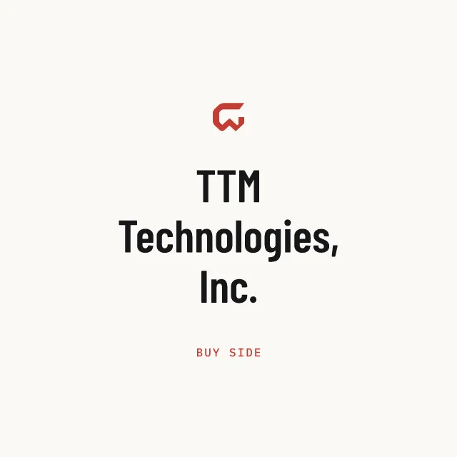 Buy side: TTM Technologies, Inc.