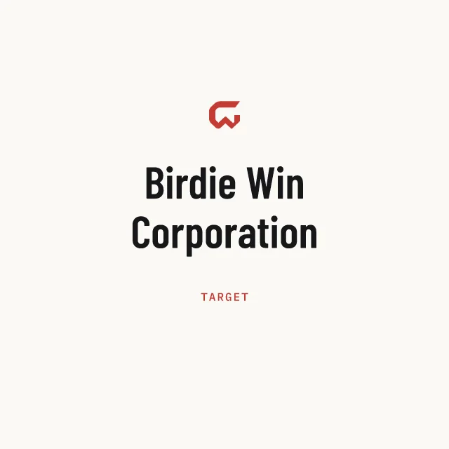 Target: Birdie Win Corporation