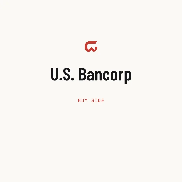 Buy side: U.S. Bancorp