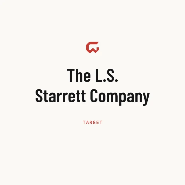 Target: The L.S. Starrett Company