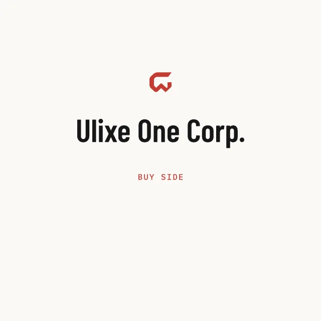 Buy side: Ulixe One Corp.