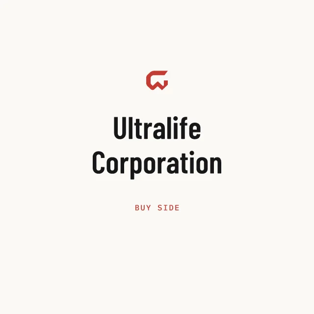 Buy side: Ultralife Corporation