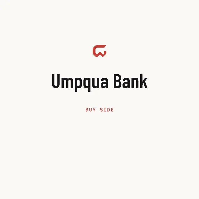 Buy side: Umpqua Bank