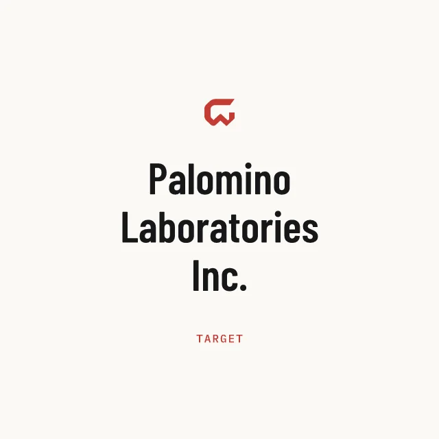 Target: Palomino Laboratories Inc.