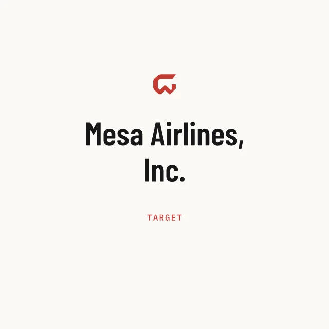Target: Mesa Airlines, Inc.