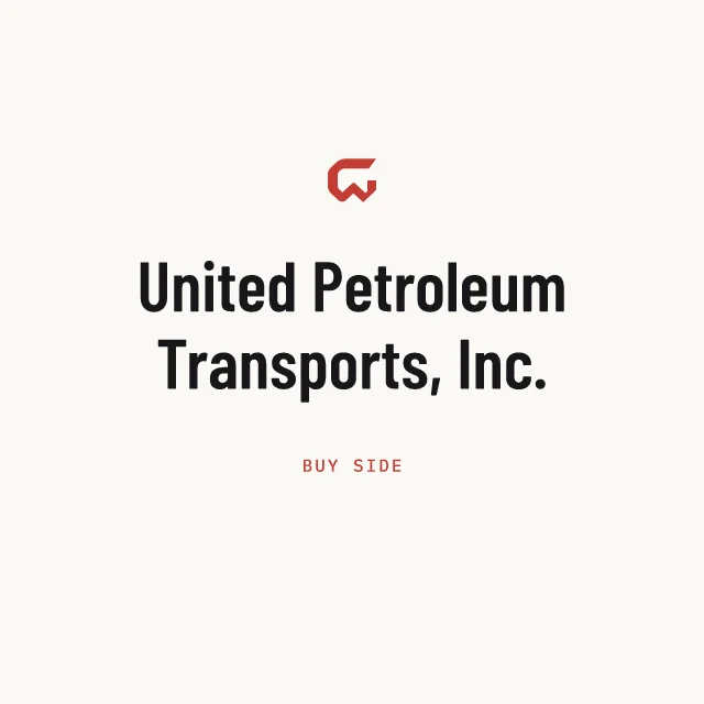 Buy side: United Petroleum Transports, Inc.