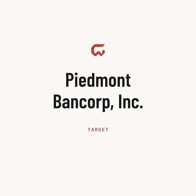 Target: Piedmont Bancorp, Inc.