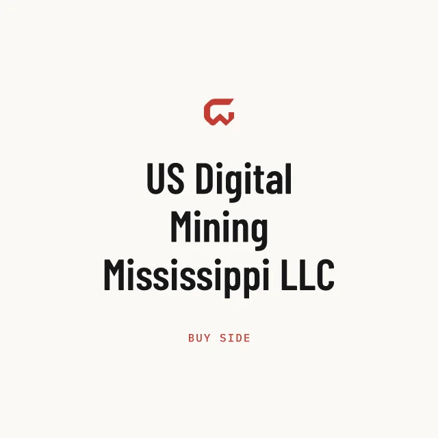 Buy side: US Digital Mining Mississippi LLC