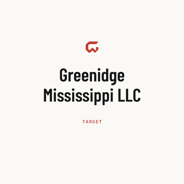 Target: Greenidge Mississippi LLC