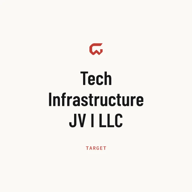 Target: Tech Infrastructure JV I LLC