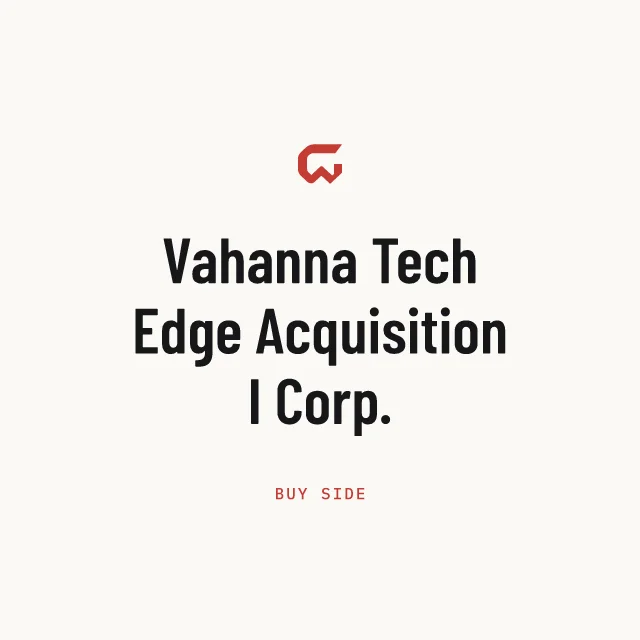 Buy side: Vahanna Tech Edge Acquisition I Corp.