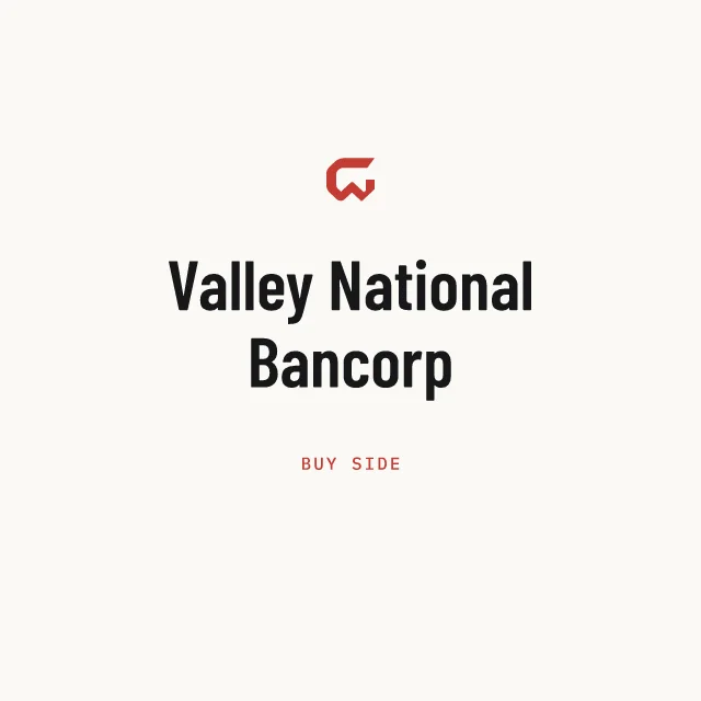 Buy side: Valley National Bancorp