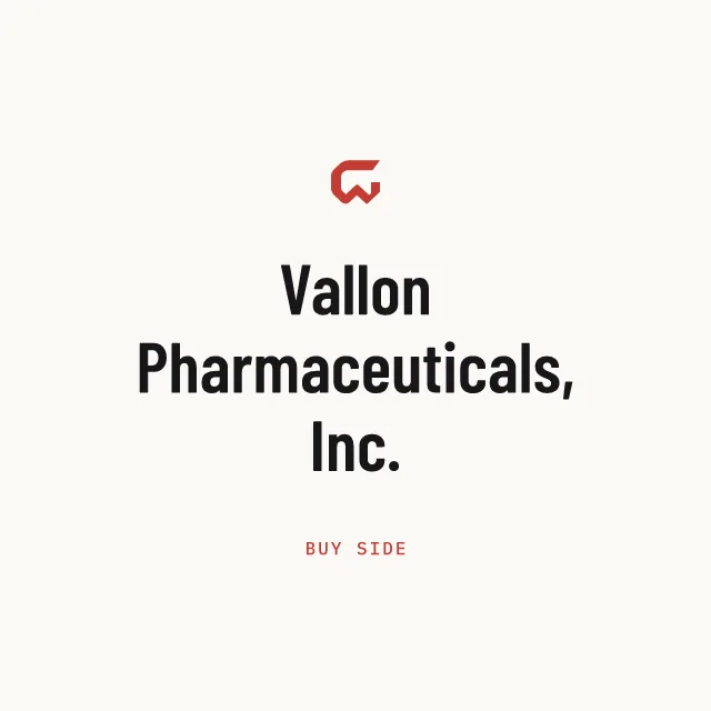 Buy side: Vallon Pharmaceuticals, Inc.