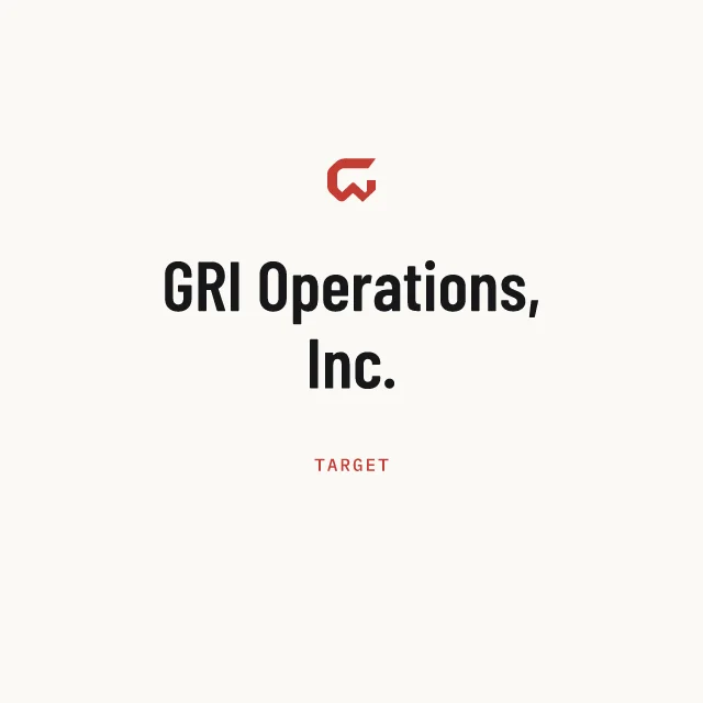 Target: GRI Operations, Inc.