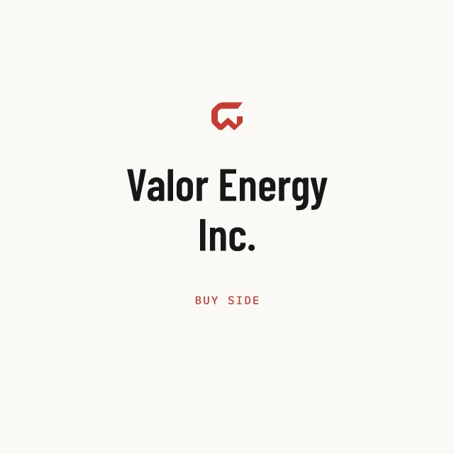 Buy side: Valor Energy Inc.