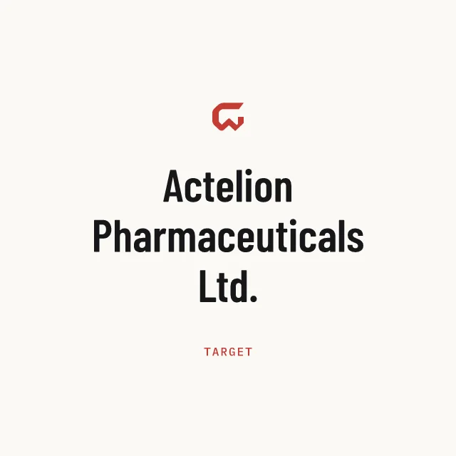 Target: Actelion Pharmaceuticals Ltd.