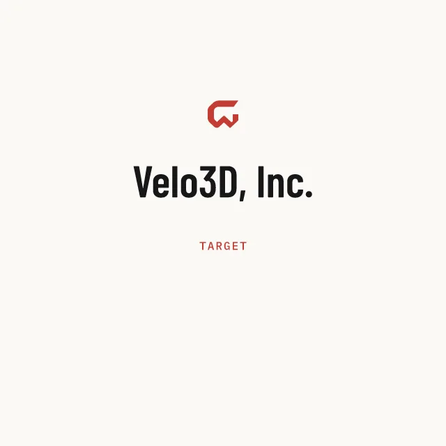 Target: Velo3D, Inc.