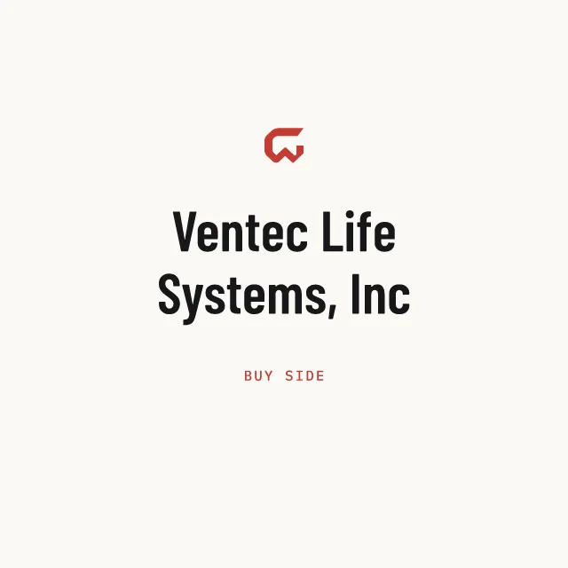 Buy side: Ventec Life Systems, Inc