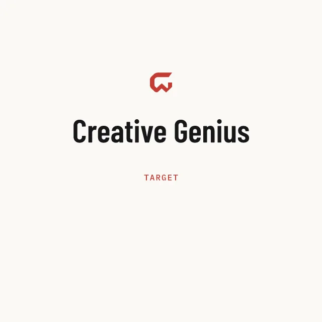 Target: Creative Genius