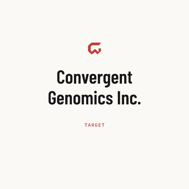 Target: Convergent Genomics Inc.