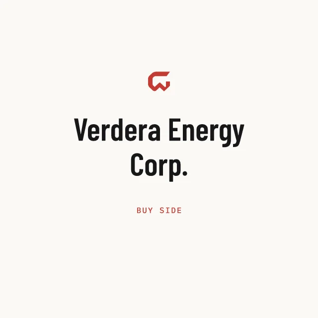 Buy side: Verdera Energy Corp.