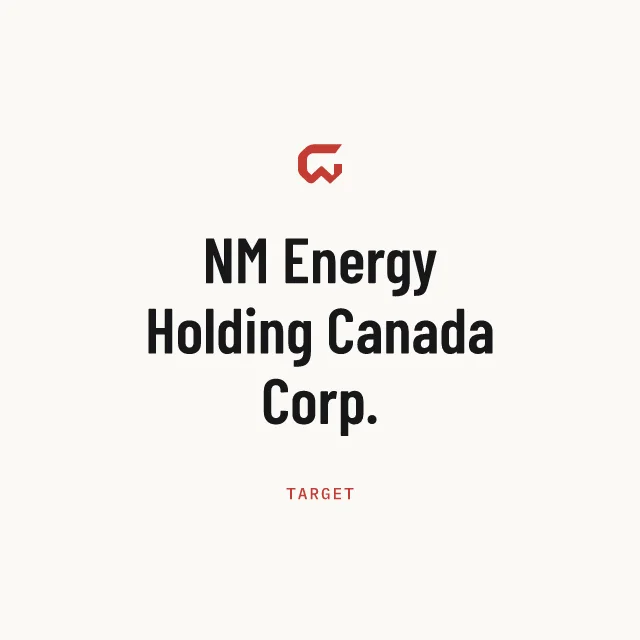 Target: NM Energy Holding Canada Corp.