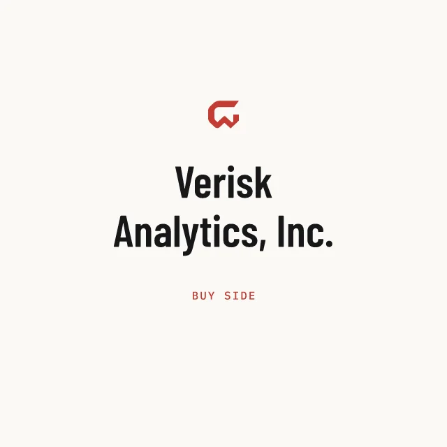 Buy side: Verisk Analytics, Inc.