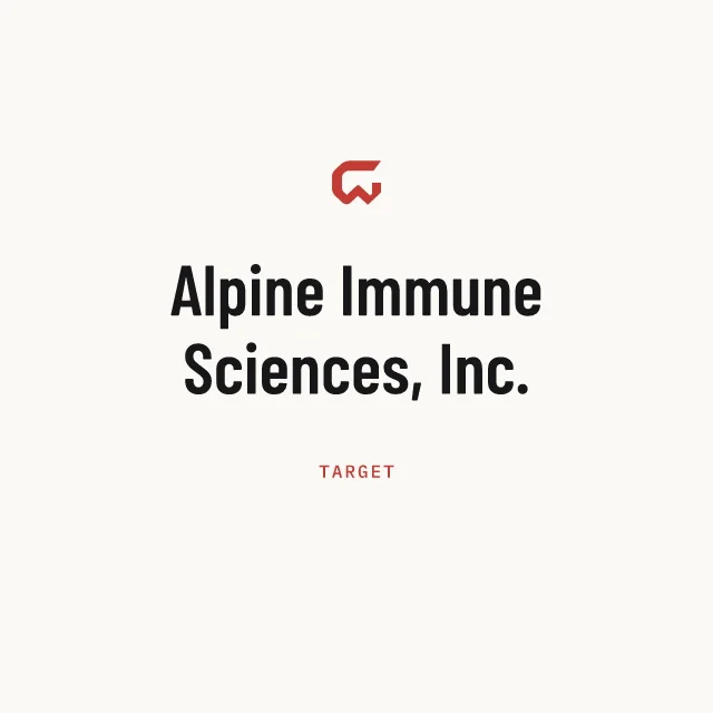 Target: Alpine Immune Sciences, Inc.