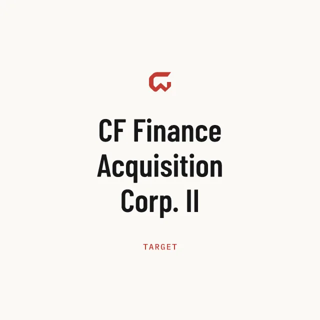 Target: CF Finance Acquisition Corp. II